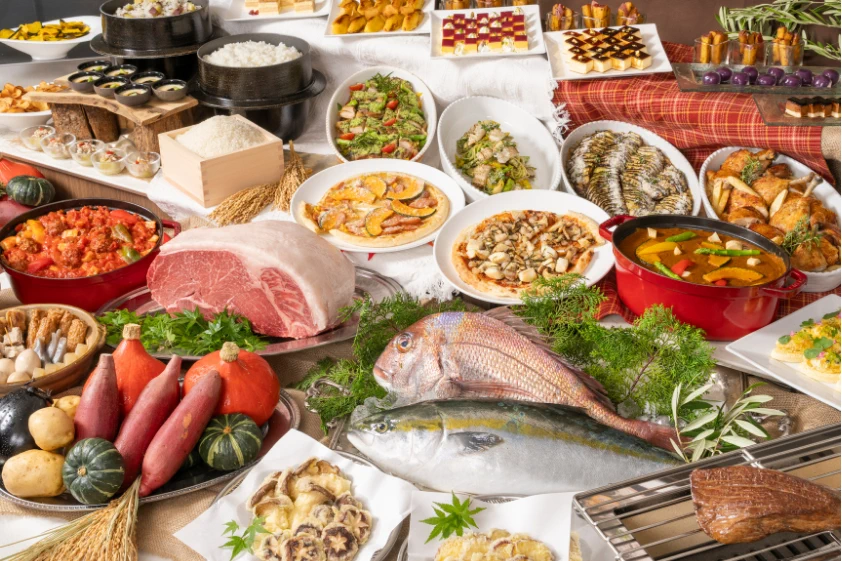 島と海がつなぐ秋の恵みフェアの料理