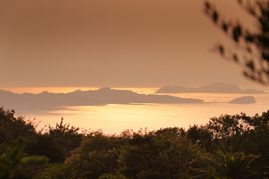 オリビアン小豆島　夕陽丘ホテル　夕陽フォト
