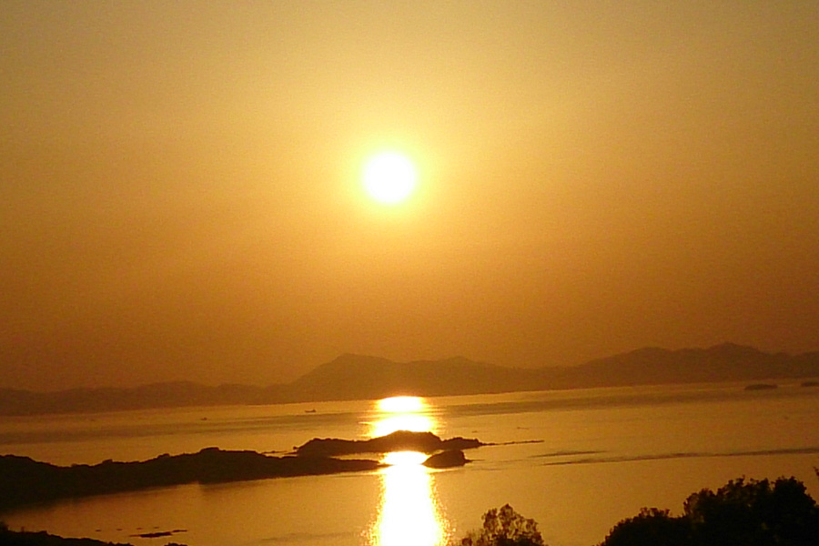 オリビアン小豆島　夕陽丘ホテル　夕陽フォト