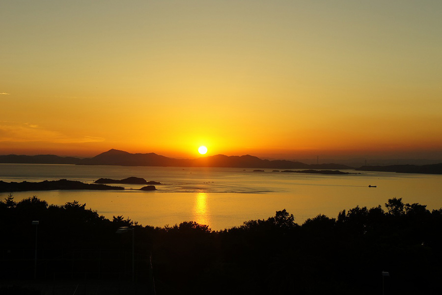 オリビアン小豆島　夕陽丘ホテル　夕陽フォト